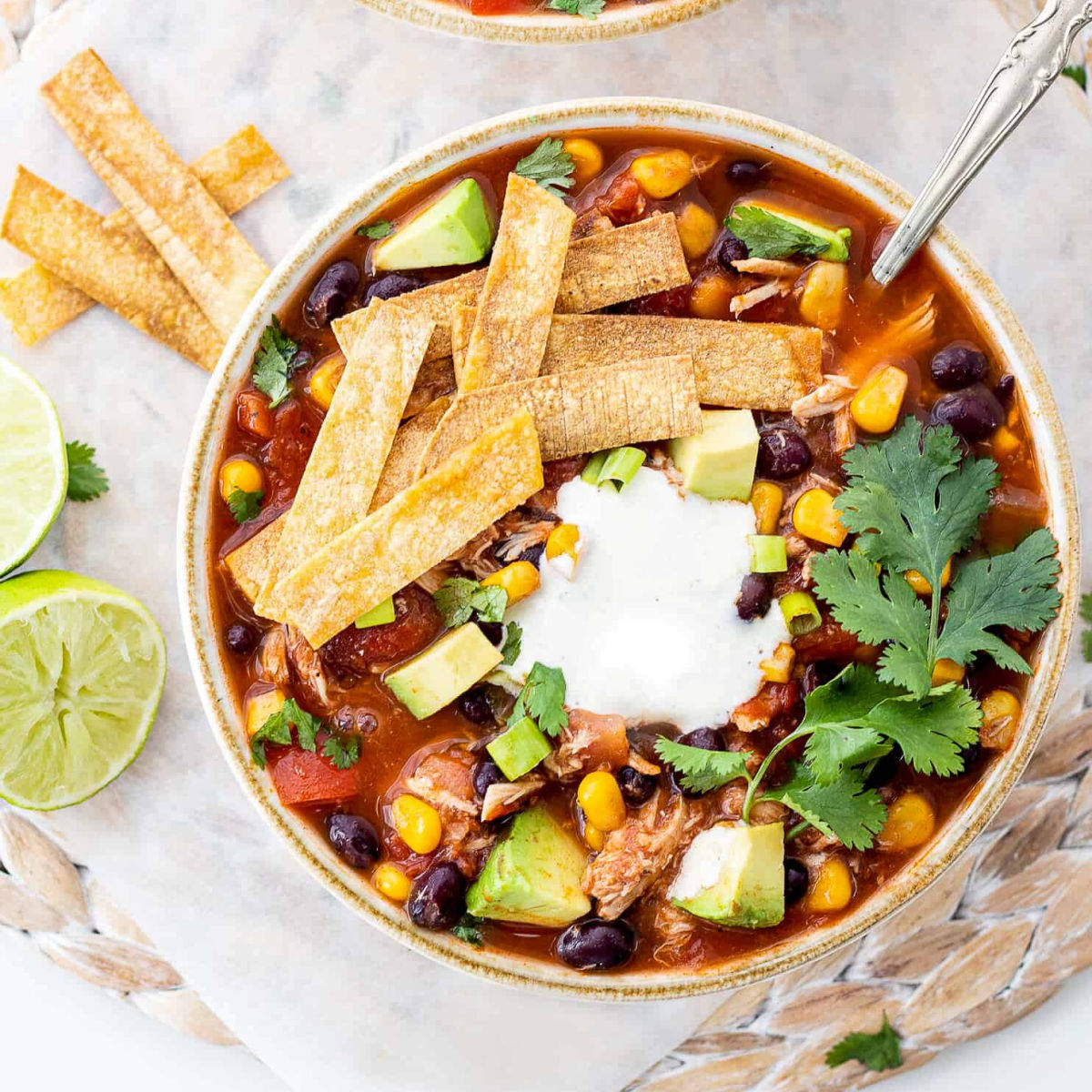 Bowl of Chicken Tortilla Soup